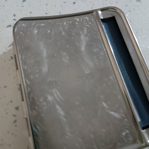 Tobacco case like new silver color