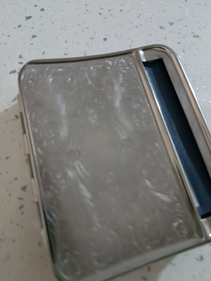 Tobacco case like new silver color