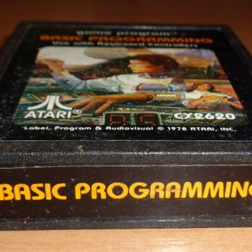 Atari 2600 Basic Programming cartridge used, game