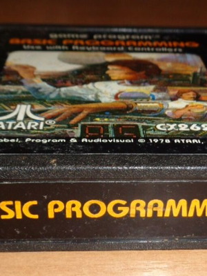 Atari 2600 Basic Programming cartridge used, game