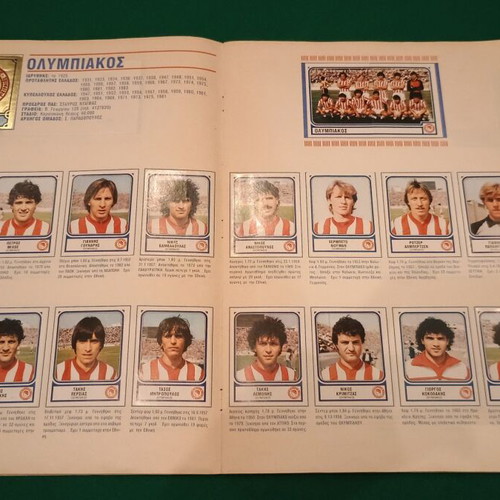 Football 84 Panini used, 100% complete sticker album