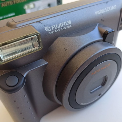 Fujifilm Instax 500AF camera used with autofocus lens