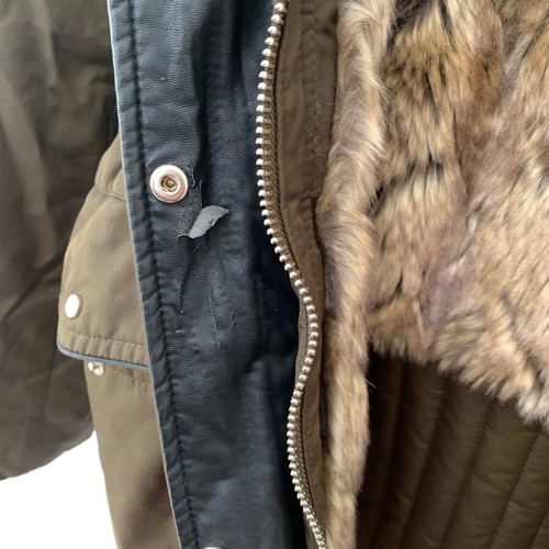 Zara coat used, brown and beige, size S
