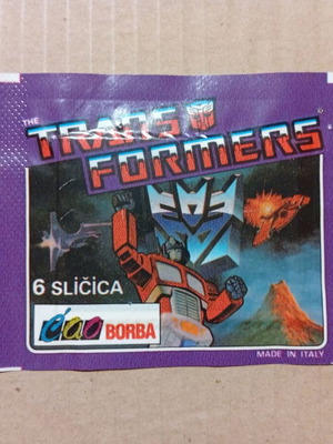 Panini Transformers σφραγισμένο φακελάκι με αυτοκόλλητα, Borba Σερβία