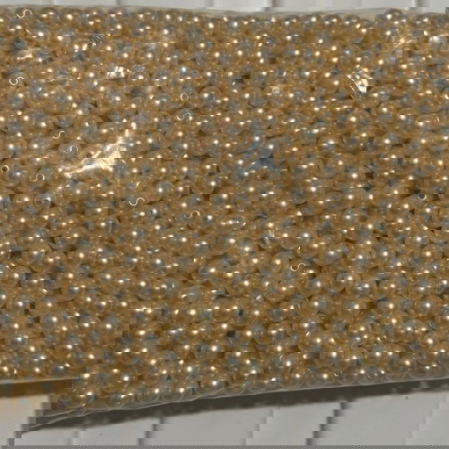 Пластмасови PVC перли 8 мм бежово, 100 гр