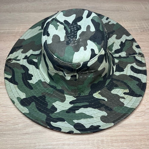 Camouflage hat used