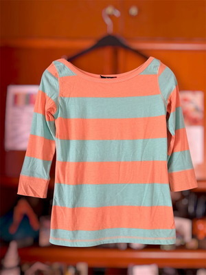 Toi&Moi striped blouse with 3/4 sleeves like new, size S