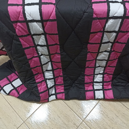 Double-sided double quilt new, 100% cotton with baked wadding