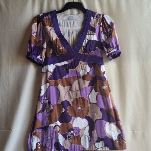Oasis Floral Cotton Mini Dress Y2K Medium, like new