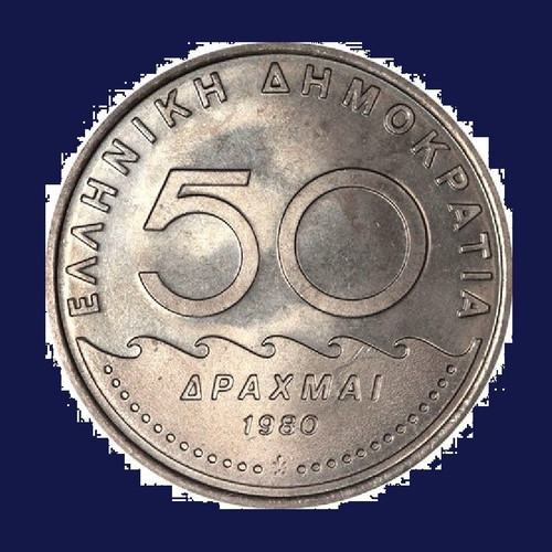 50 Drachmae 1980 Solon like new