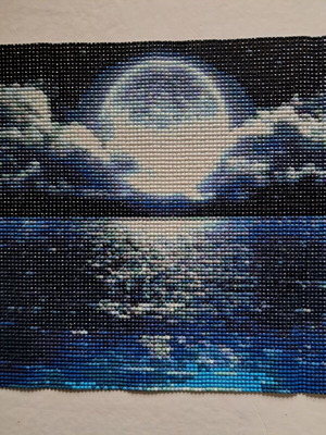 Diamond Art Full Moon with Reflection on Sea