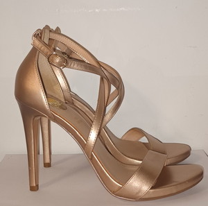 EXE Shoes Δερμάτινα Πέδιλα σε Απόχρωση Ροζ Χρυσού