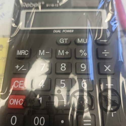 Office supplies new calculator, perforator, tape dispenser