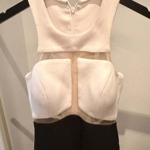 Maestri evening mermaid dress like new, size S/M, black and white
