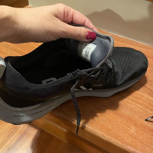 Nike trail running shoes size 44.5 like new, black and white