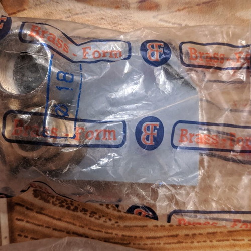 Brass-Form Heating Fittings Set Ø18 New, Pack of 4 Sealed
