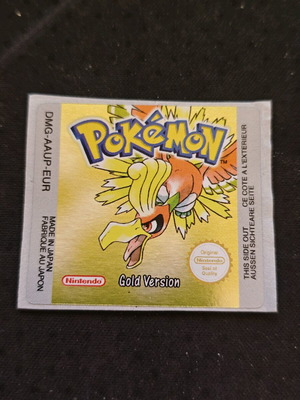 Pokémon gold sticker new