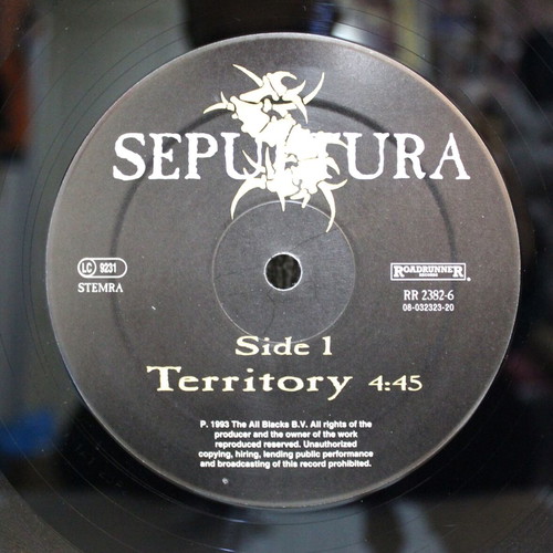 Sepultura Territory βινύλιο 12", 45 RPM, single μεταχειρισμένο