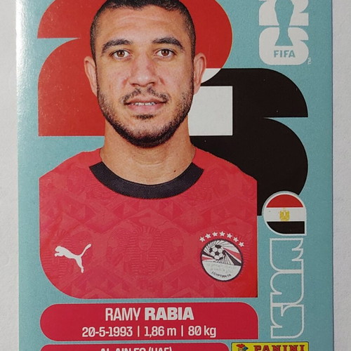 FIFA World Cup 2026 sticker Ramy Rabia Egypt new