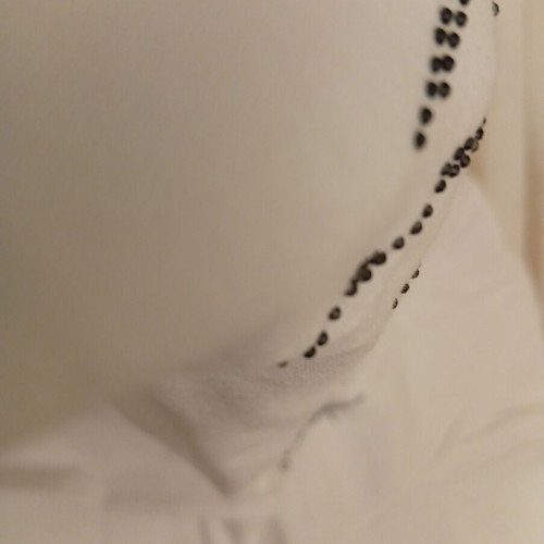 Bershka unisex small t-shirt with embossed rhinestones