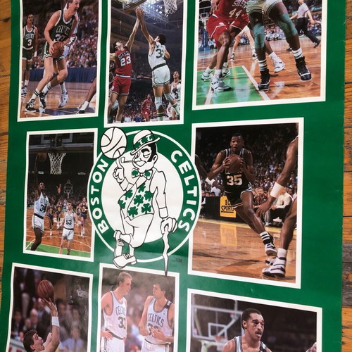 Boston Celtics 1990 poster used, authentic Starline 56x86cm