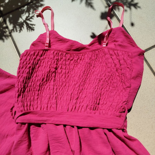 Fuchsia Wide Leg Jumpsuit with Belt like new