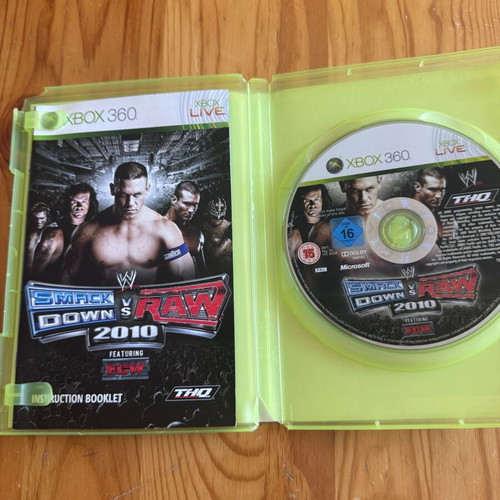 Smackdown vs Raw 2010 Xbox 360 game used, good condition