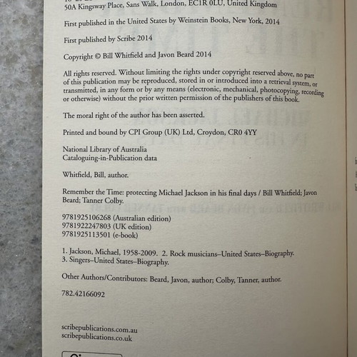 Protecting Michael Jackson In His Final Days book like new, English