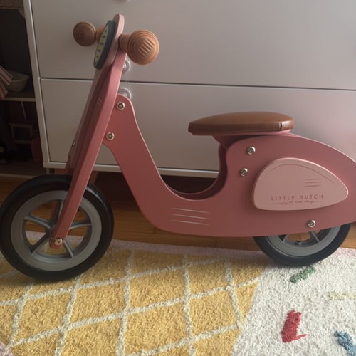 Little Dutch balance bike pink wooden new