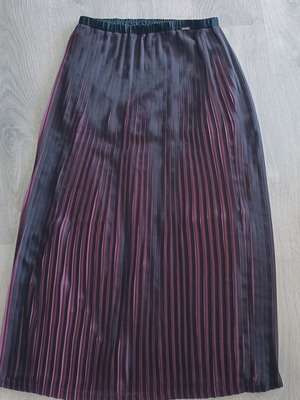 Cop Copine maxi pleated skirt new, S/M, black-purple