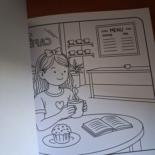 Colouring book with 30 drawings