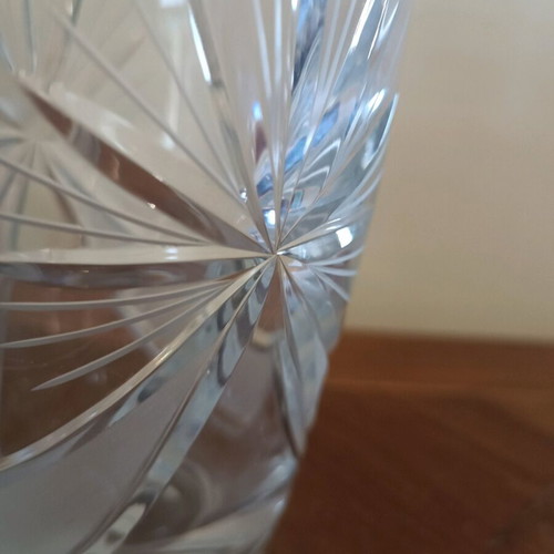 Crystal vase vintage 22 cm used