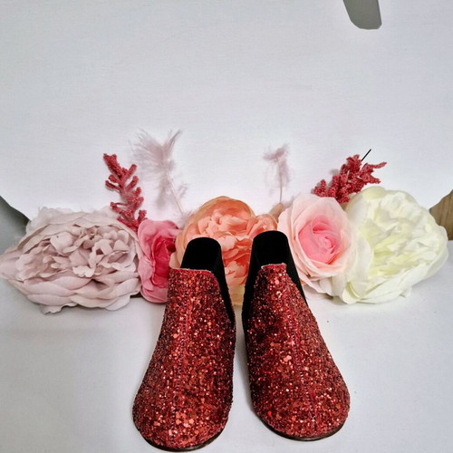 Babywalker half boots like new, baby red glitter size 19