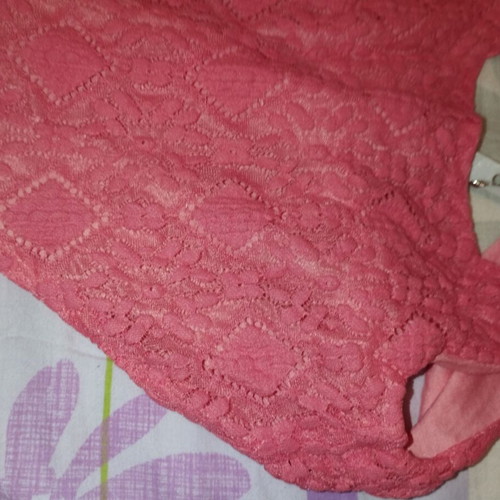 Miss Ebito beautiful youth dress with lace coral new