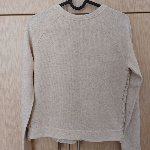 Bershka fur cardigan like new, white, size M
