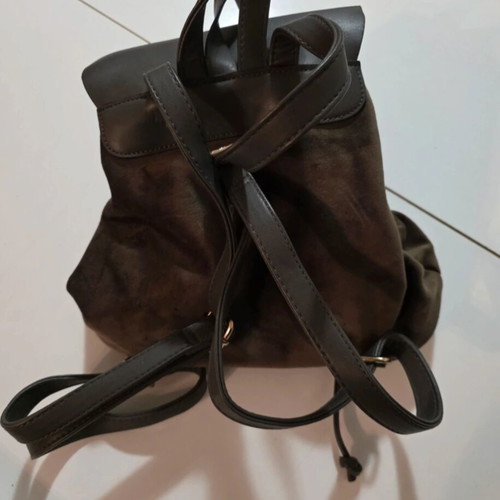 Velveteen khaki backpack like new