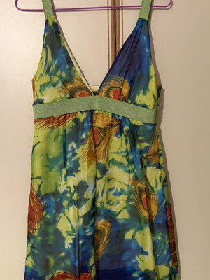 Summer dress like new, women's large, colorful, above knee