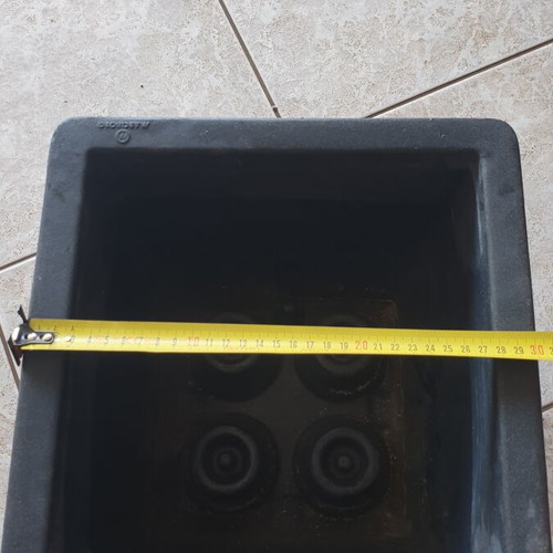 Plastic indoor plant pot Marchio, grey, 30x30 cm