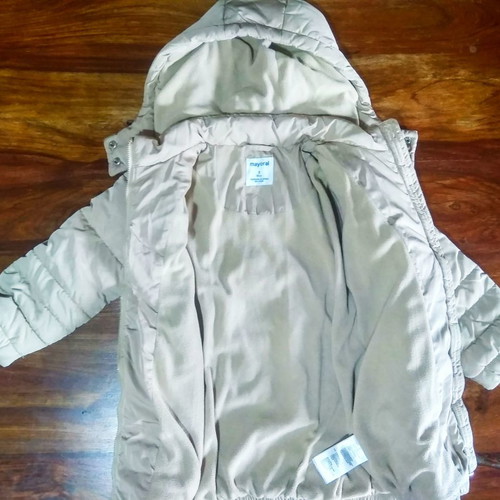 Mayoral unisex kids jacket 98cm 3-4 years like new, beige