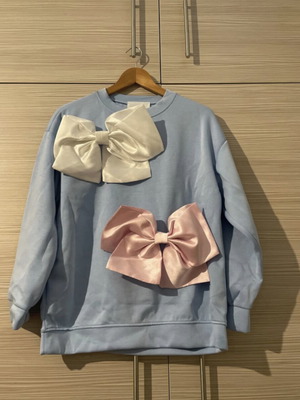 Суитшърт с панделки като нов, one size