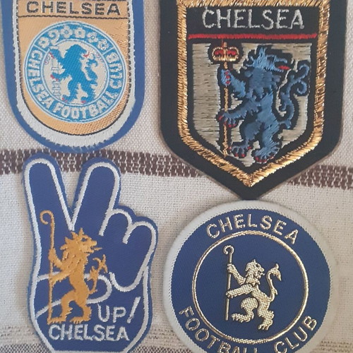 Chelsea vintage football patches, set of 4