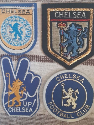 Chelsea vintage football patches, set of 4