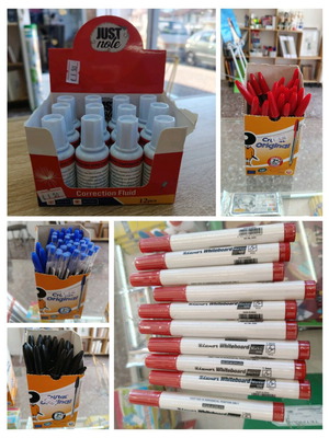 Various school supplies new, set with notebooks, markers and more