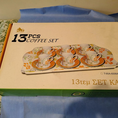 Coffee cup set new, two sets