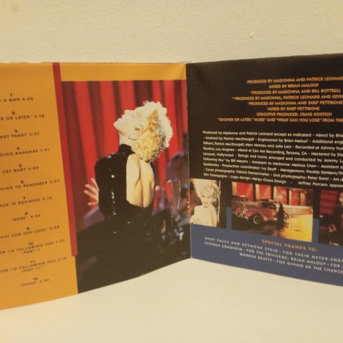 Madonna I'm Breathless CD, music from and inspired by Dick Tracy