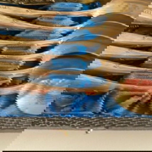 6 κουταλακια ασημενια σκαλιστα Νησιωτης
