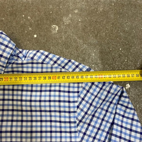 Ralph Lauren Oxford long sleeve shirt, blue white checked, size L