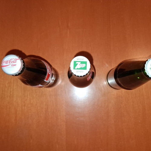 Coca Cola, 7up, Sprite glass bottles 1992-1994, sealed