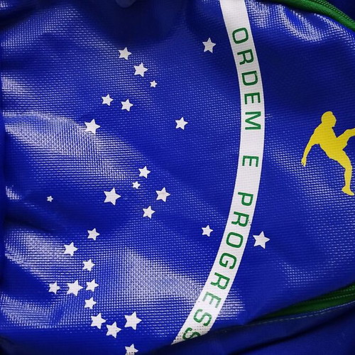 Pele Brazil football backpack for kids