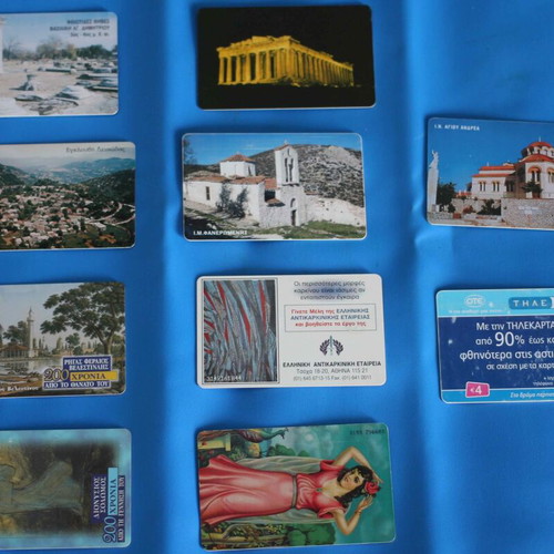 Open used phone cards, pack of 110 pieces